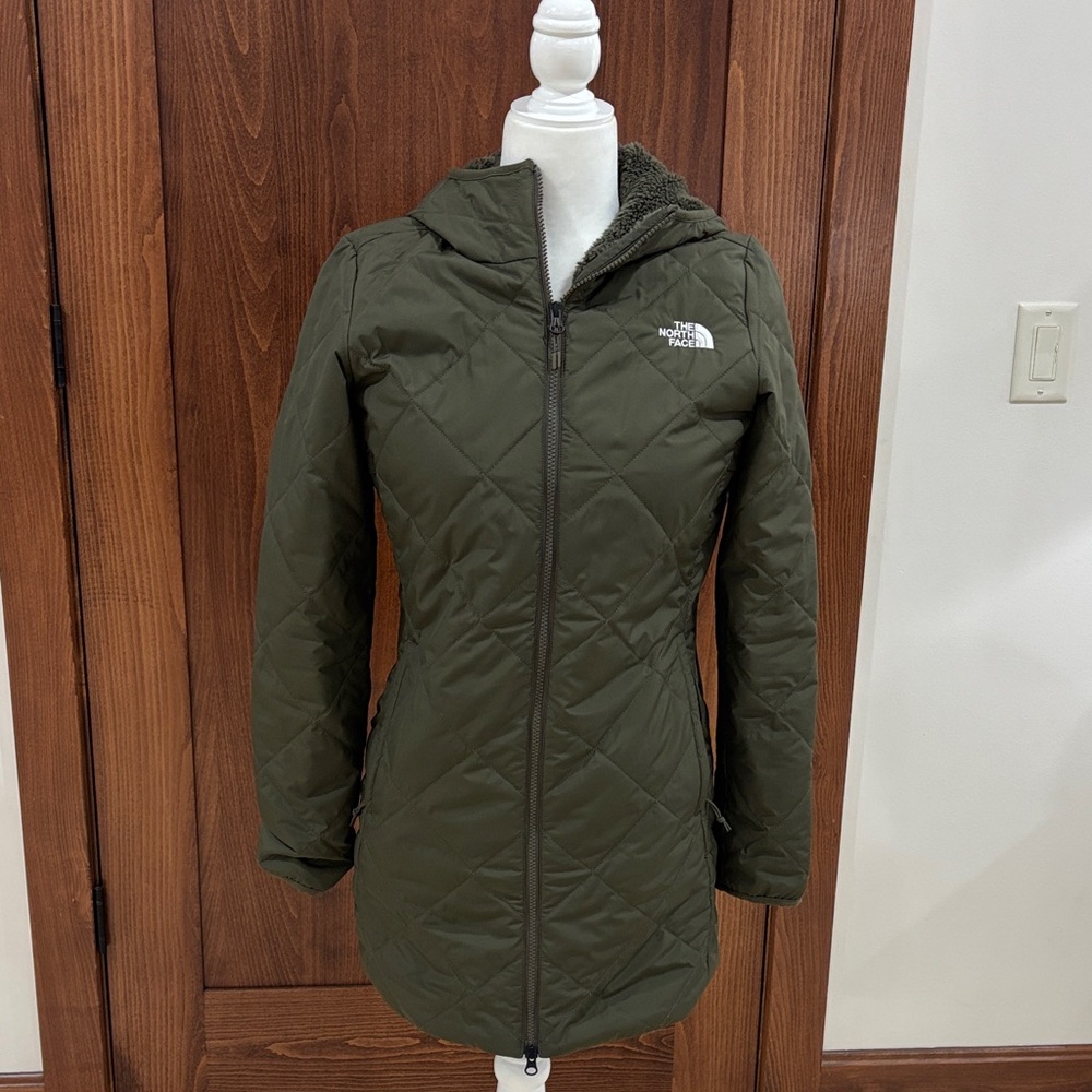 The North Face Women's Green Quilted Ski Jacket